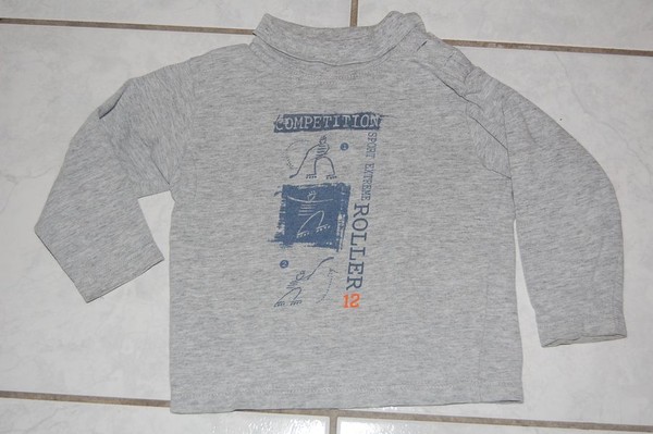 Col roulé MARESE gris 2 ans